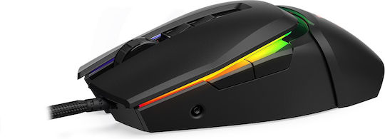 Krux Bot RGB Gaming Ποντίκι 10000 DPI Μαύρο