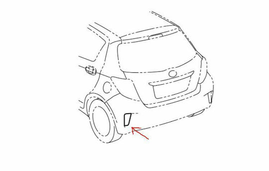 Toyota Reflective Bumper Car for Toyota Yaris