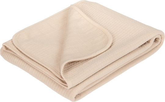 Little Dutch Κουβέρτα Κούνιας Καλοκαιρινή Pure Μπεζ Beige 140x110εκ.