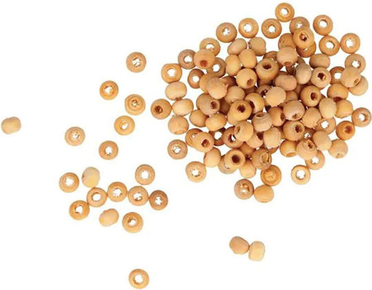Artemio Wooden Craft Bead Beige 4mm