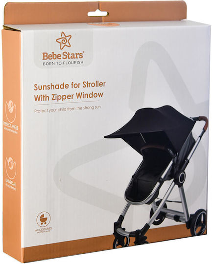 Bebe Stars Sunshade Stroller Black
