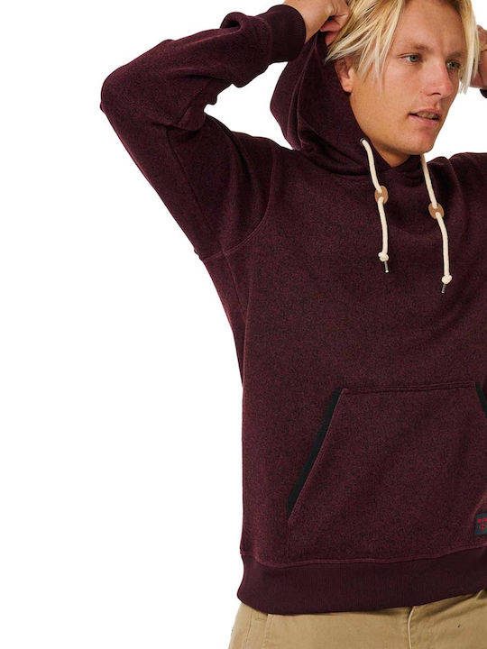 Burgundy Hoodie Sweatshirt