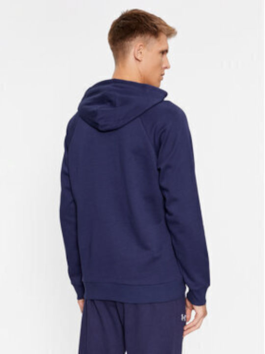 Under Armour Ua Rival Men's Sweatshirt with Hood Dark Blue