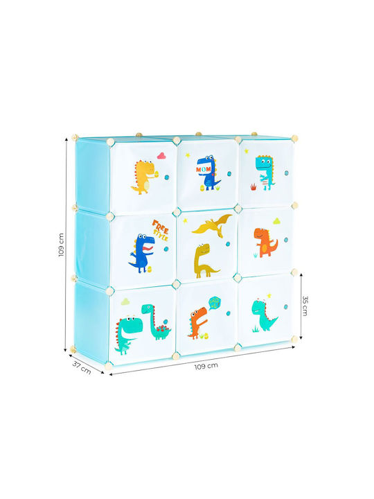 Raft Pentru Copii Sistem De Depozitare Pe Perete 109x37x109cm