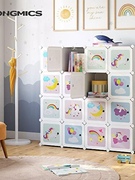 Kinderregale Cube Boden Weiß 123x31x123cm