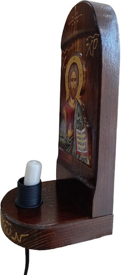 Eikona Image Jesus Christ Wooden 25x11cm