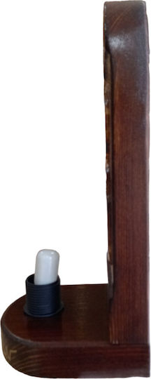 Eikona Image Jesus Christ Wooden 25x11cm