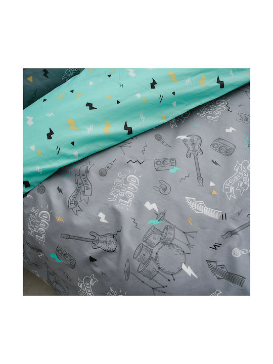 Vesta Home Kids Duvet Double Sided Single Rock Gray 160x230cm