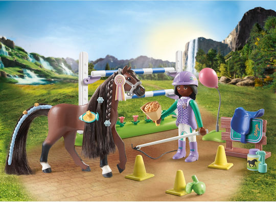 Playmobil Horses Of Waterfall Zoe & Blaze Tournament Lesson for 5-12 years old