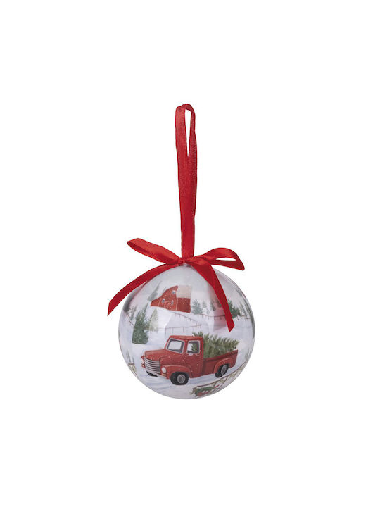 Christmas Paper Ball Ornament Red