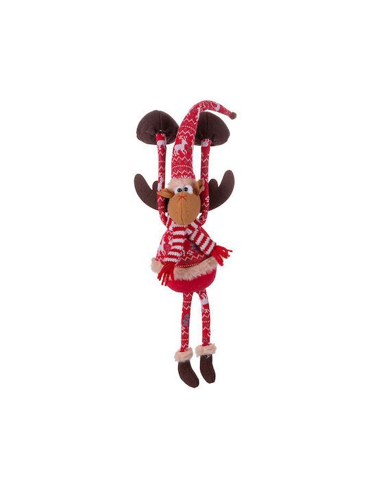 Christmas Fabric Reindeer Ornament 7x15cm (Μiscellaneous Colors)