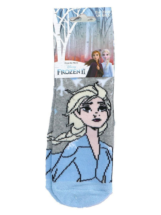 Disney Παιδικές Κάλτσες Αντιολισθητικές Frozen Γκρι Disney Παιδικές Κάλτσες Αντιολισθητικές Frozen Γκρι