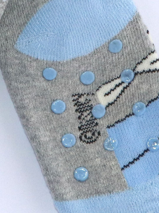 Disney Kids' Socks Non-Slip Frozen Gray