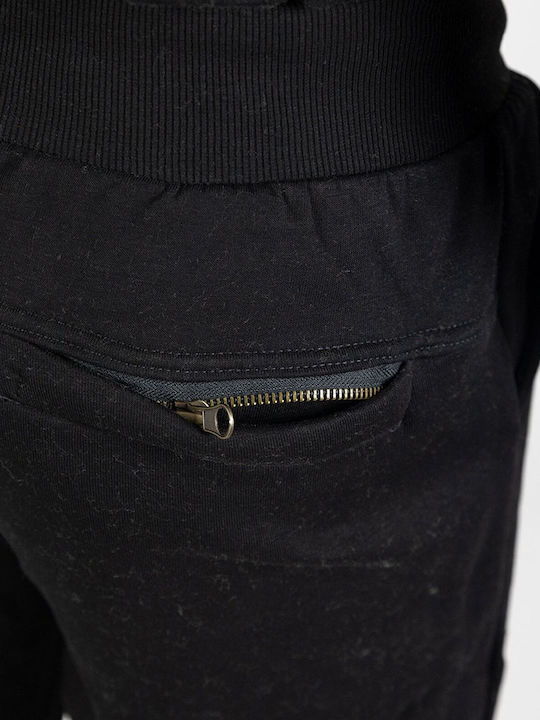 Pantaloni de trening cu Elastic Black.