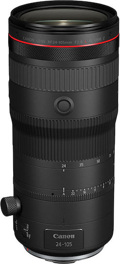 Canon Full Frame Camera Lens RF 24-105mm f/2.8 L IS USM Z Fixed for Canon RF Mount Black