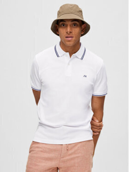 Selected Homme Ανδρική Μπλούζα Polo Λευκό