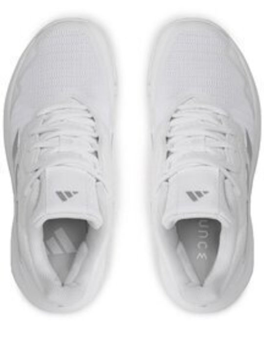 Adidas Courtjam Control Femei Pantofi Tenis Terenuri de lut Albi