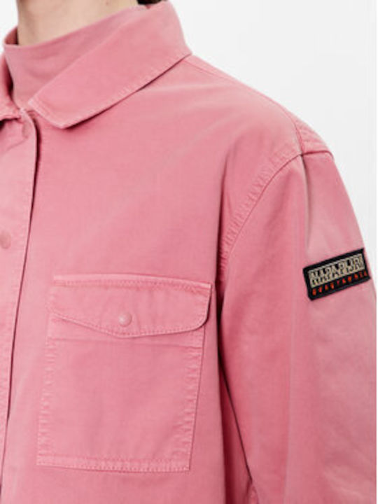 Short Jachetă de femei Puffer Pink