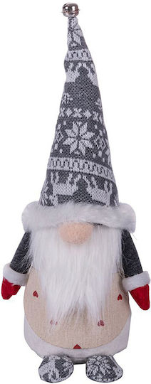 Christmas Fabric Figure Dwarf White Height 33cm