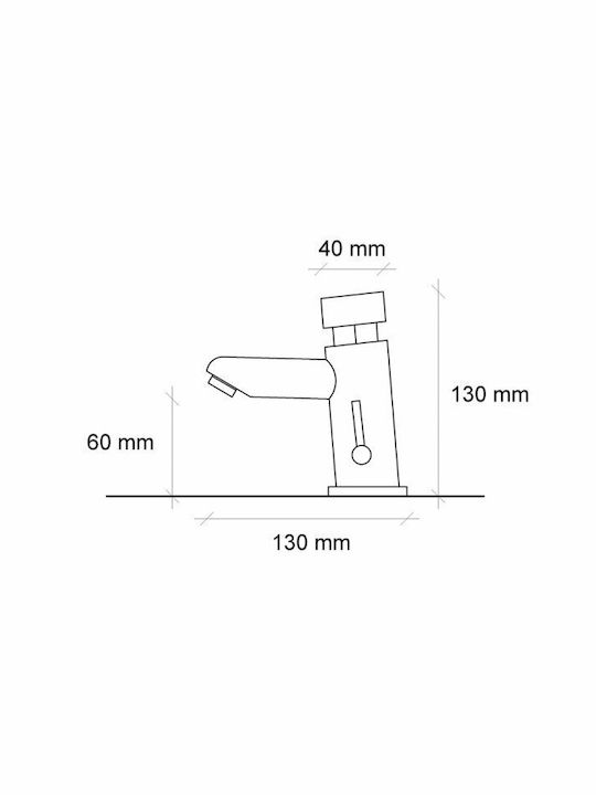 Kerafina Optimum Миксер Смесител за мивка Времеви Inox