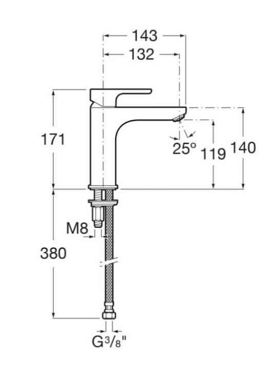 Roca L20 Смесител за мивка