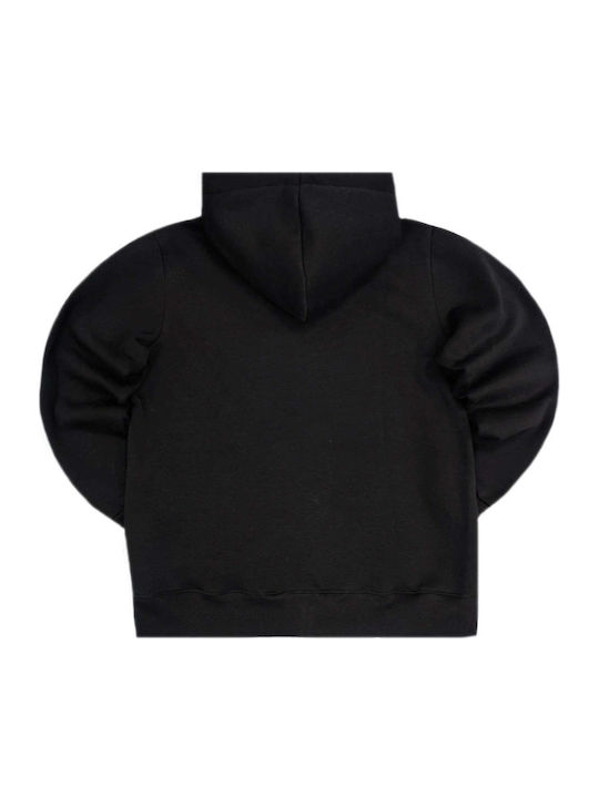 Φούτερ με Κουκούλα Black