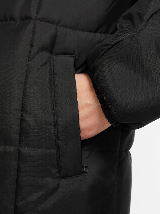 Sportswear Women's Short Puffer Jacket for Winter Black