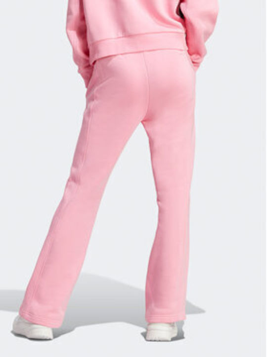 Adidas All Szn Pantaloni de trening pentru femei cu cauciuc ROZ Fleece