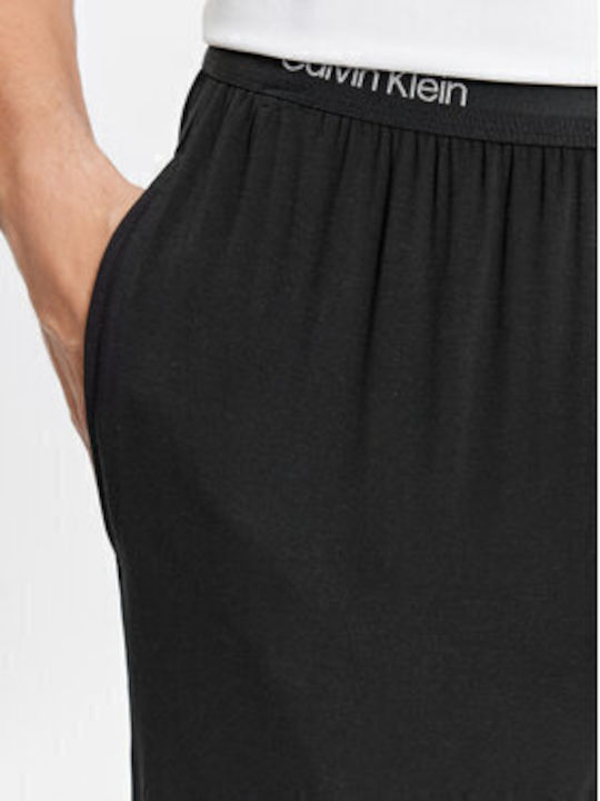Calvin Klein Χειμερινό Ανδρικό Παντελόνι Πιτζάμας Μαύρο.