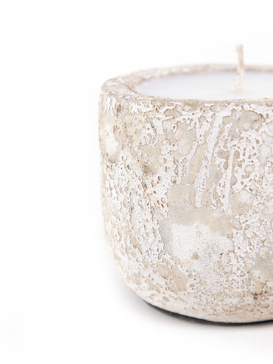 Soulworks Candle Holder Ceramic in White Color 13x13x12cm 1pcs