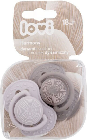 Lovi Baby Harmony Schnuller Silikon Grau für 18+ Monate 2Stück