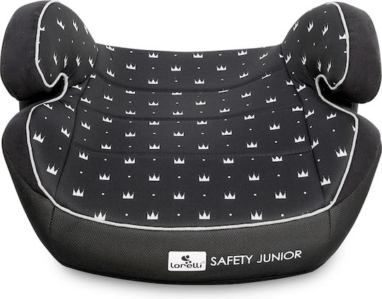 Lorelli Safety Junior Fix Anchorages Car Seat Booster with ISOfix Black Crowns 15-36 kg