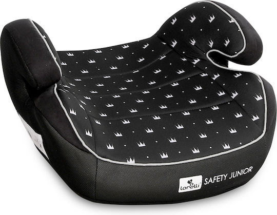 Lorelli Safety Junior Fix Anchorages Car Seat Booster with ISOfix Black Crowns 15-36 kg
