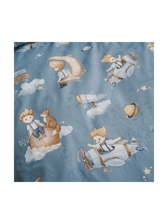 Vesta Home Travel Set Kids Duvet Cover Single with Pillowcase Cotton Aney 170x240cm