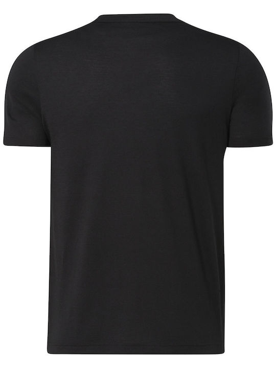 Reebok Ανδρικό Αθλητικό T-shirt Κοντομάνικο BLACK