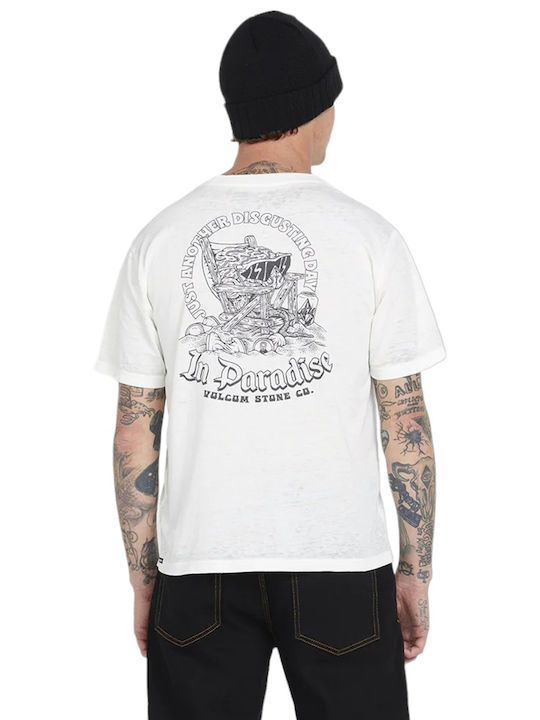 Volcom M Skate Vitals Bluza Bărbătească cu Mânecă Scurtă White