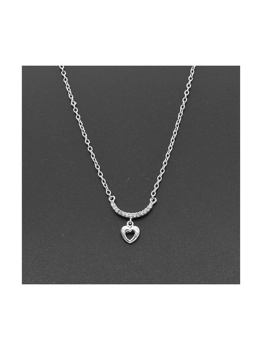 SilverStyle Necklace with design Heart from Silver