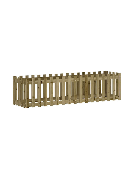 vidaXL Planter Box Wooden Pink 200x50x50cm.