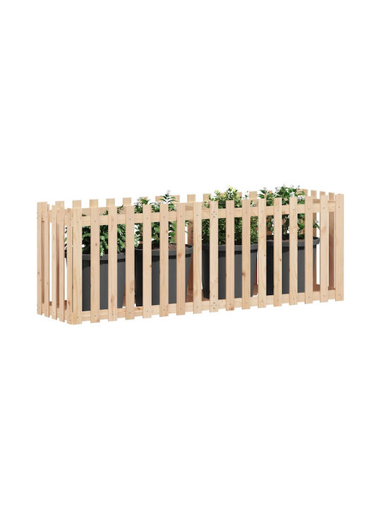 vidaXL Erhöht Blumenkasten Hölzernes Masif 200x50x70cm.
