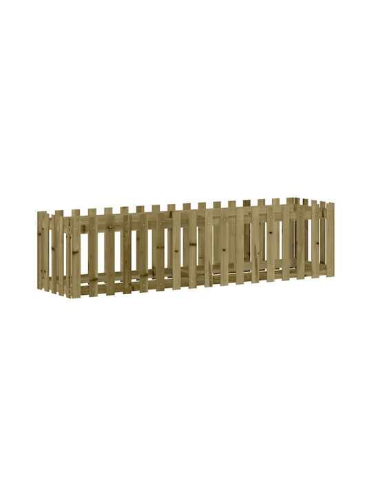 vidaXL Planter Box Wooden Pink 200x50x50cm.