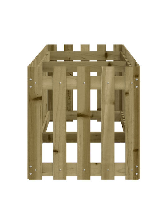 vidaXL Planter Box Wooden Pink 200x50x50cm.