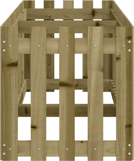 vidaXL Ζαρντινιέρα Ξύλινη Ροζ 200x50x50εκ.