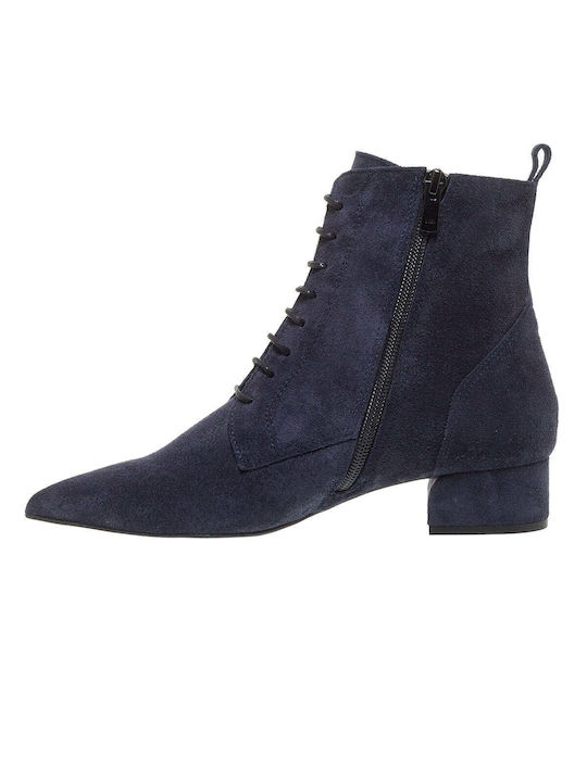 Mourtzi Suede Women's Ankle Boots Navy Blue