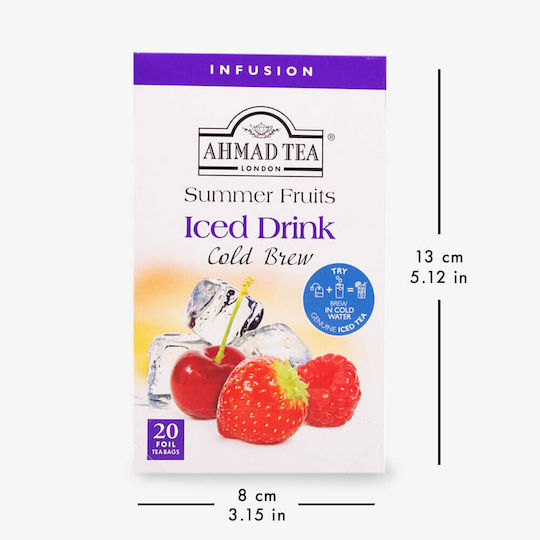 Ahmad Tea Ceai Cold Brew 20 Pungi 40gr 1buc cu Aromă Fructe de vară