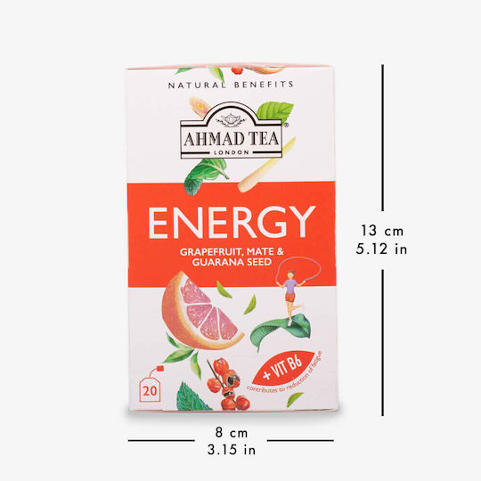 Ahmad Tea Μάτε Τσάι Energy 20 Φακελάκια