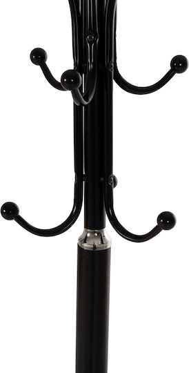 Freebox Metallic Coat Rack Black 37x37x180cm