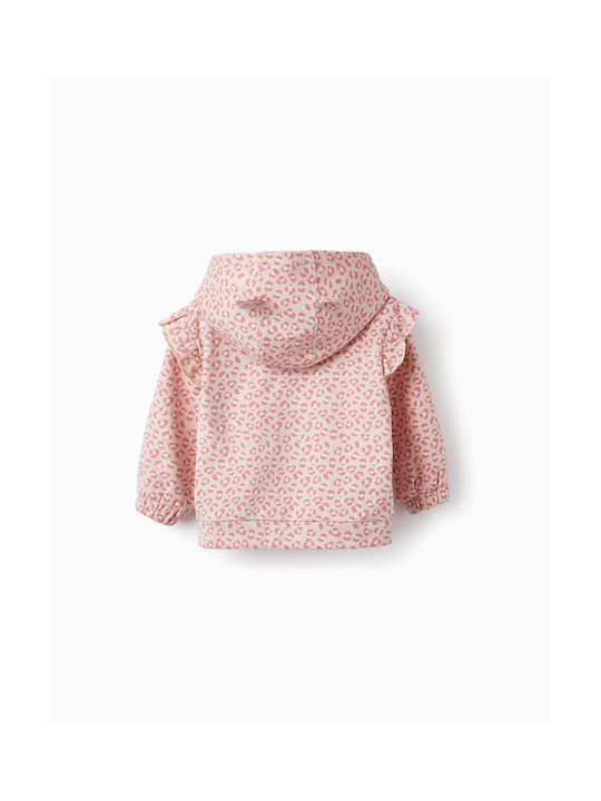 Zippy Kids Casual Jacket with Hood Pink