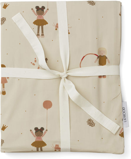 Liewood Set Baby Duvet Cover with Pillowcase Doll Beige 100x140cm