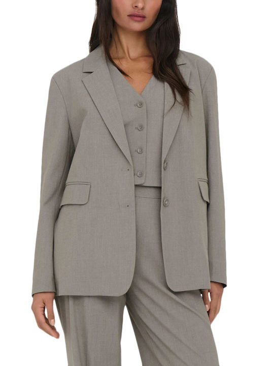 Only Women's Blazer Grey