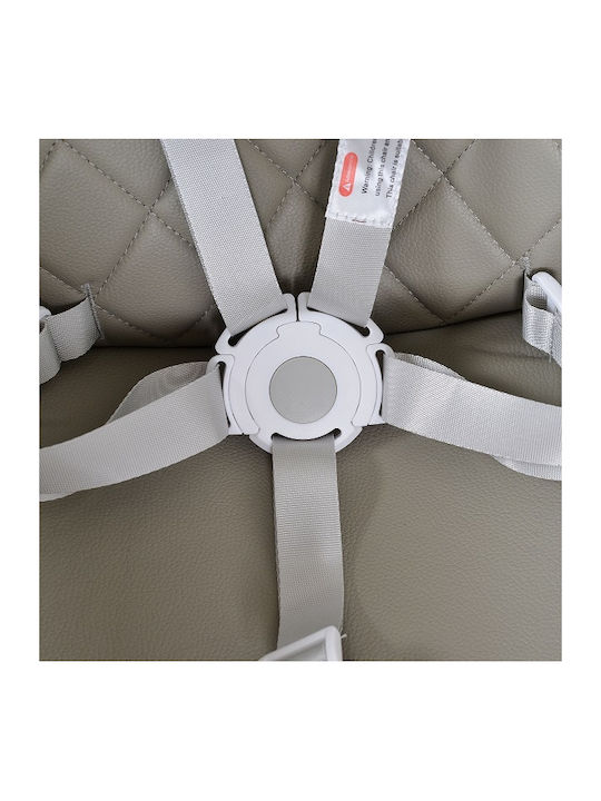 Cangaroo Gelato Highchair 2 in 1 with Adjustable Height Gray